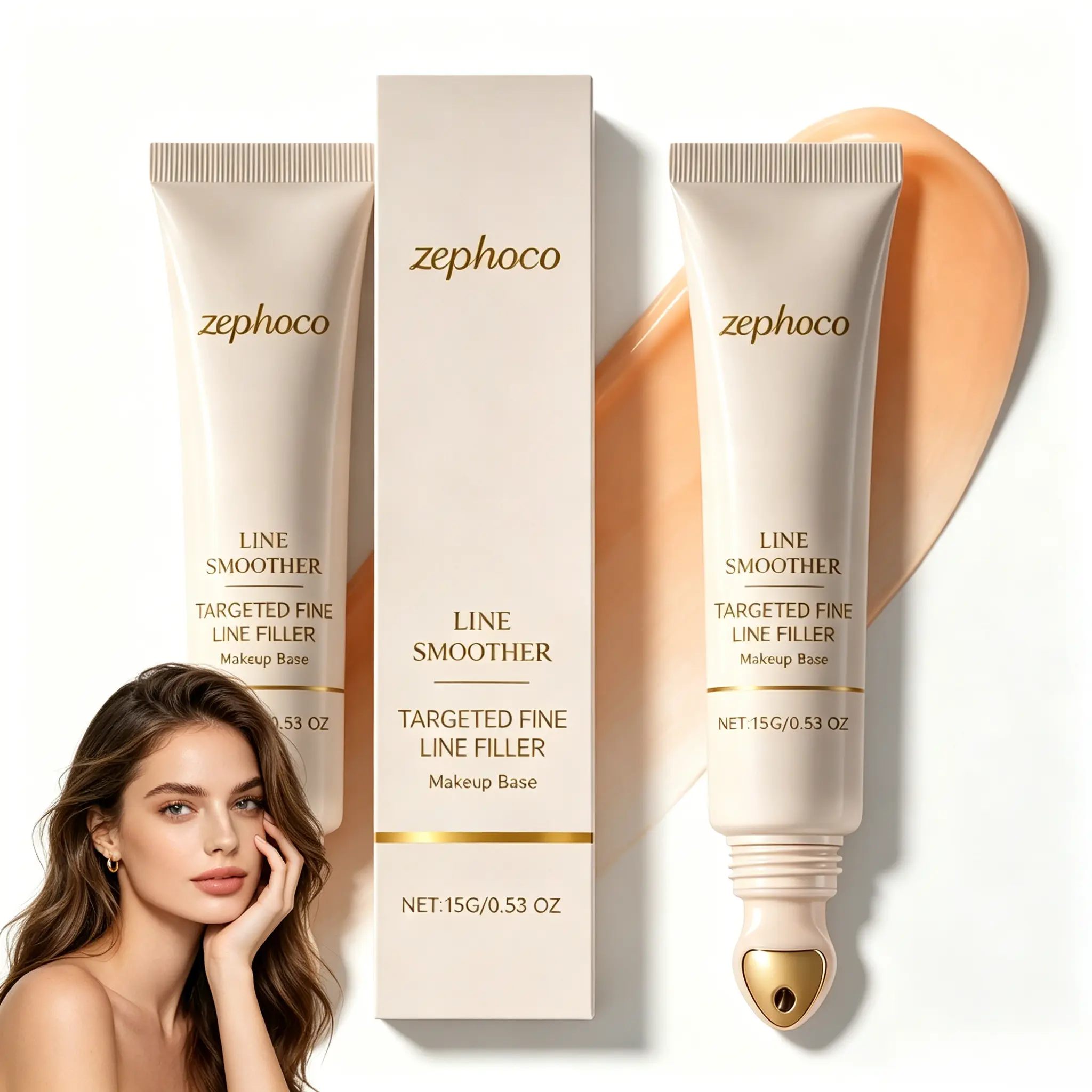 2PCS 15G Alcohol-Free Glycerin Cosmetic Hydrating Moisturizer Makeup Base Primer - Multi-Pack Lightweight Daily Formula, Smooth Application, Natural Makeup Look, Skin Tone Brightening, Minor Blemish Coverage, Pore Filling, Damage Repair, Even Skin Tone, E