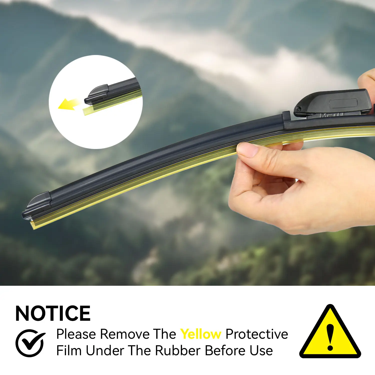 TAIL All-Season Wiper Blade for J-Hook Wiper Arm - Zero Noise Zero Streaks - OEM Quality Classic Auto Accessories Car Parts Automotive Replacement TAIL All-Season Wiper Blade for J-Hook Wiper Arm - Zero Noise Zero Streaks - OEM Quality Classic Auto Accessories Car Parts Automotive Replacement