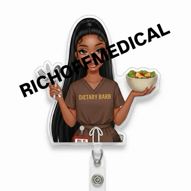Dietary Med Barb Badge Reel