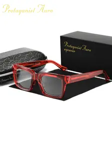 Protagonist Aura Comfortable Texture, Anti Blue Light Glasses, Square Frame, Suitable For Daily Tv Watching And Gaming, Reducing Blue Light, Christmas Gift Giving
