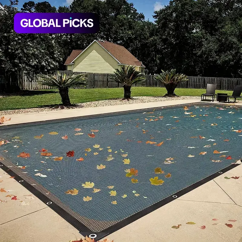 Leaf Net Outdoor Swimming Pool Cover, All-Weather Durable Above Ground Pool Accessories with 70% Shading Rate, Ideal for Leaf Debris Prevention #GLOBAL PICKS