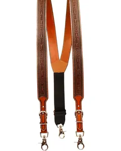 Nocona Belt Co. Men's Tooled Suspenders - N8513008