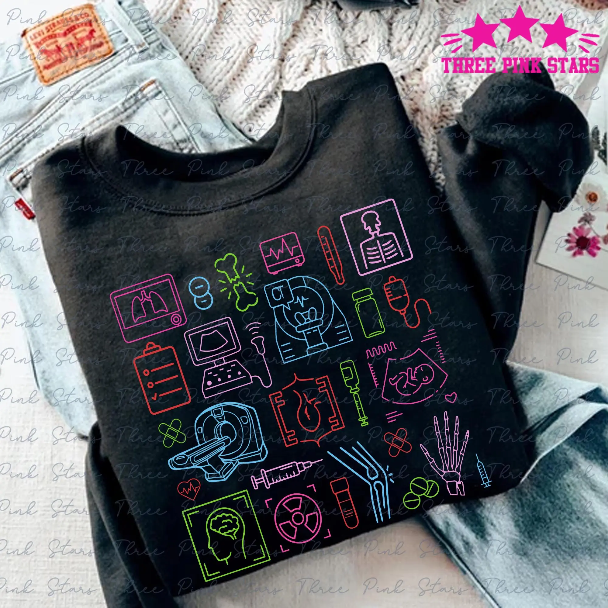 Rad Tech Christmas Sweatshirt, Radiology Sweatshirt, X-ray Tech, Radiologist Gift, CT MRI Tech Graduation