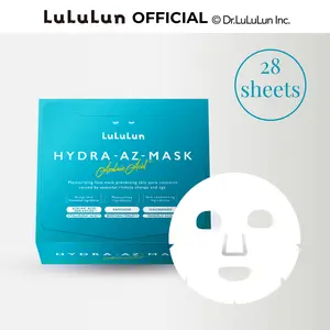 Lululun HYDRA-AZ Japanese Face Mask | Azelaic Acid Sheet Mask for Acne-Prone Skin | 28 Sheets