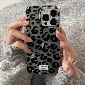 Transparent Glossy iPhone Case, Leopard Pattern Full Coverage Tpu Shockproof Case, Fits iPhone 15/15 Plus/15 Pro/15 Pro Max/11/12/13/14/15/16/16 Pro Max/17/17 Pro Max
