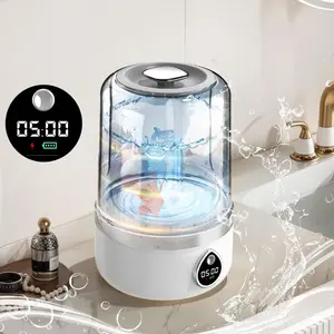 Mini Portable Washing Machine for Underwear Socks, USB Rechargeable Wireless Cleaner for Hygiene, Perfect Gift for Mom or Wife