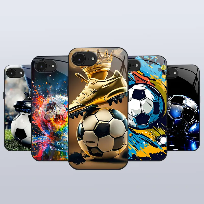Suitable for [iPhone 16e] high-end Ball phone case⚽,Cooling Soccer Ball Phone Case , protective cover for sports fans’ game day 952