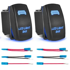 LED Light Bar Rocker Switch 5Pin Laser On/Off Waterproof  Toggle Switch