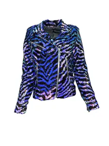 Any Old Iron Zebra Moto Jacket
