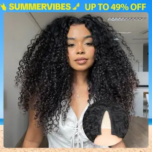 Tahikie V Part Curly Wig Straight Wig FB30 Highlight Wig Real Brazilian Human Hair Upgrade U Part Wig NO Leave Out Real Scalp Beginner Friendly 180% Density Glueless Wigs No Sew In NO Glue For Women #TikTokShopHolidayHau #SummerVibes
