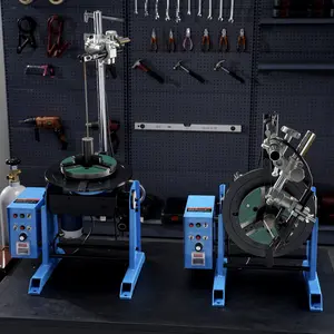 VEVOR Rotary Welding Positioner 50KG,0-90°Welding Positioning Turntable 0.5-6RPM 120W, Equipped with 12.4-Inch 3-Jaw Chuck Lathe Chuck and Welding Torch Holder, Suitable for Cutting, Grinding, Assembly, Testing