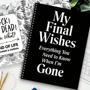 Floral Lifetime Planning Notebook, Elegant Journal for Final Wishes & Legacy, Customizable Real Estate Organizer, Spiral Bound, Planner Notebook
