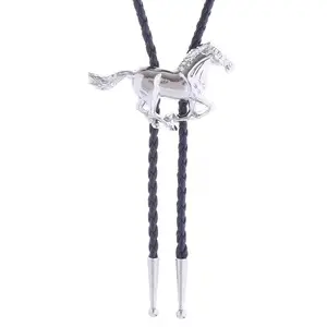 Bolo Tie For Men Women Western Cowboy Native Leather Necktie Costume Accessories
