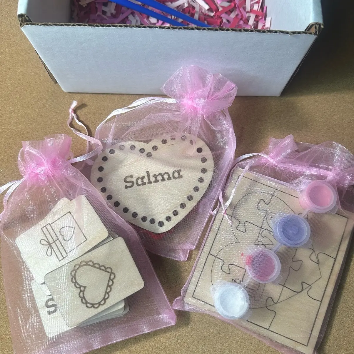 Custom Valentine kids craft box