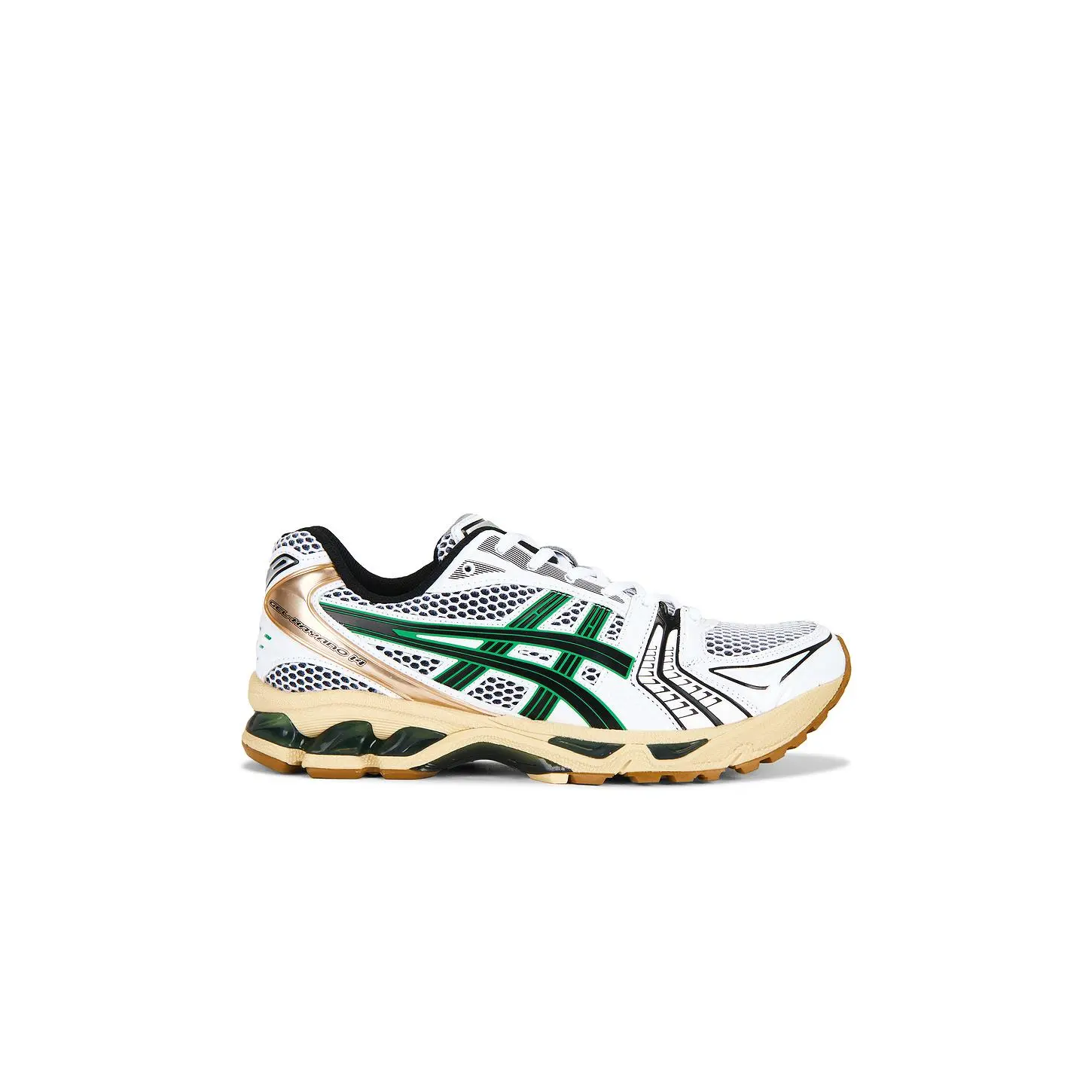 Asics Gel-Kayano 14 in White & Hinoki Beige