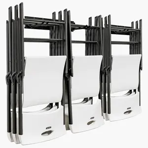 RaxGo Chair Storage Rack, Heavy Duty, Wall-Mounted Folding Chair Rack Organizer and Hanger System Hangable