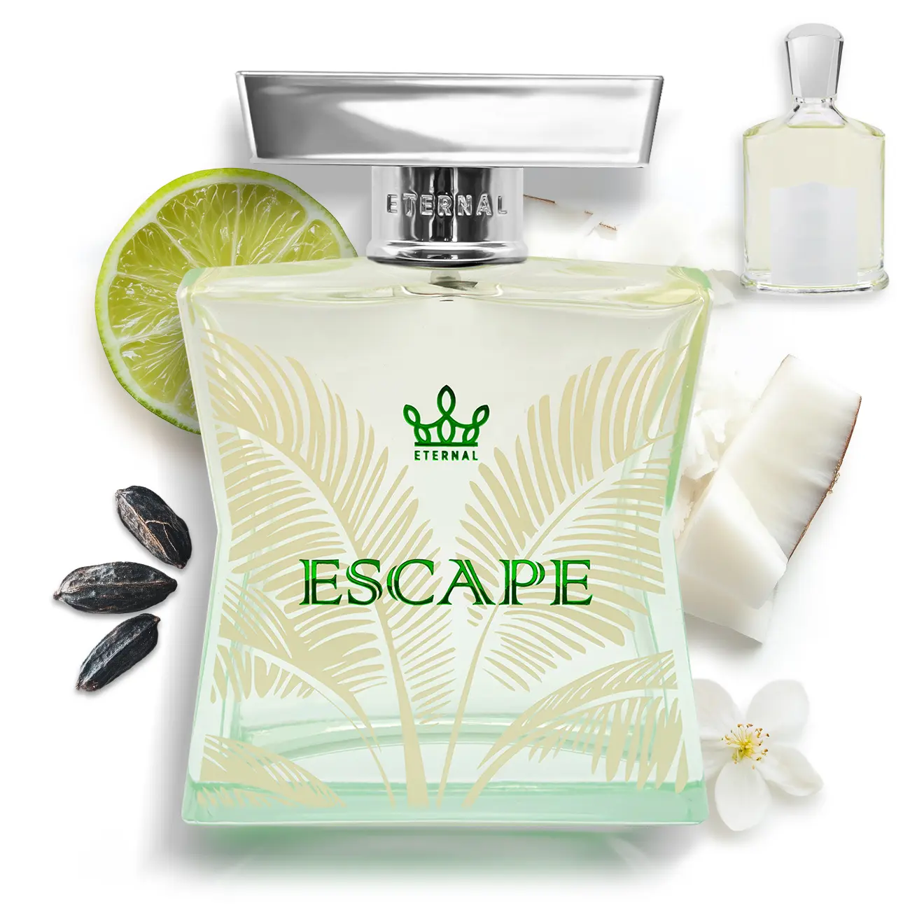 Eternal Escape - Inspired by Virgin Island Water - 3.4 oz (100ml) - EDP - Vegan - Clean Ingredients - Unisex Perfume for Men & Women - 2000 sprays per bottle Cruelty Free Fragrance Fragrance Cologne