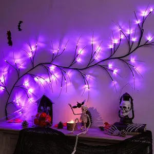 Halloween LED Light, USB Plug-in 8 Modes LED String Light, Decorative Light for Home Party Festival, Home Decor, Room Decor, Ornaments, Decoration