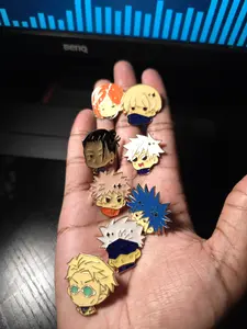 Jujustu Kaisen Character Enamel Brooch Pins - Detailed Design for Cosplay & Everyday Wear - Perfect for Fans & Collectors Vibrant Set Collectible