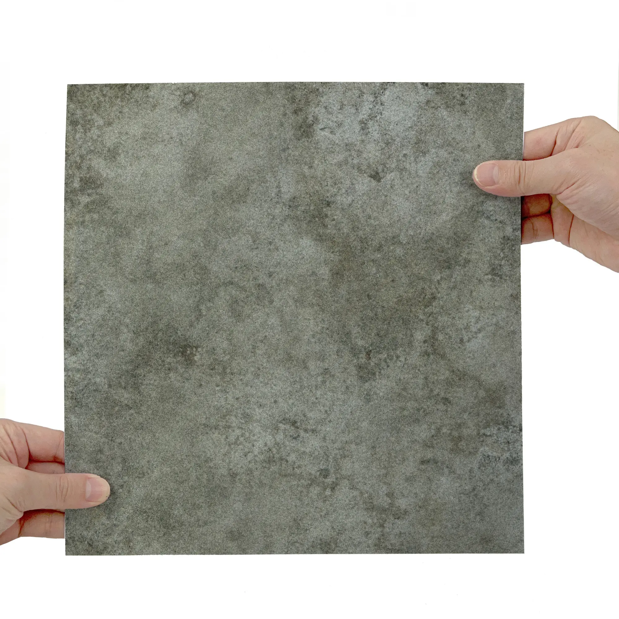 10/20PCS PTF Thickened Frosted Tile Stickers - Dark Gray Cement Pattern Waterproof Oilproof Floor/Wall Decals for Kitchen/Bathroom