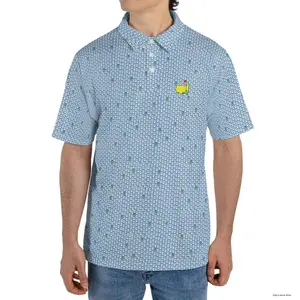New Masters Men's Performance Tech Golf Polo Shirt - Fan-Made Athletic Polo for Men, Simple Style, Wardrobe