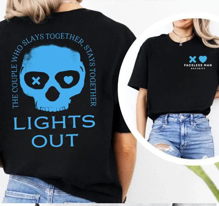 Lights Out Shirt Sweatshirt Hoodie, Navessa Allen Shirt, Blue Skull Navessa Allen Book Sweater, Dark Romance Hoodie, Dark Romance Shirt,Book ShirtInto Darkness Shirt