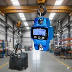Portable Handheld Electronic Crane Scale, Digital Scale, 660lbs High-Precision Weighing Device with Waterproof & Shockproof Cast Aluminum Housing. Ideal for Logistics, Lifting, Outdoor Work, Fishing, Hunting, Farm, and Commercial Use.