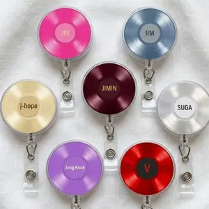Arirang Tour Cities Badge Reel, Kpop ID Holder For Fan Girls, Cute Acrylic ID Tag Clip, Gift For Her, Badge Holder For Friends, 2026 Concert Gift