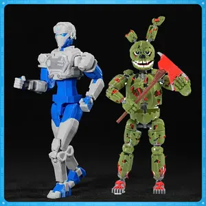 New 3D Printed Springtrap Zombie Rabbit T13 Invincible Boy Robot Multi-Jointed Movable Shapeshift Action Figure Model Toy Gifts