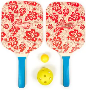 Swimways Hydro Paddle & Pickleball Set, Pickleball Paddles and Balls for Pool, Lake and Beach Games, Outdoor Toys for Kids and Adults Aged 5 & Up SwimWays