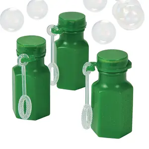 Bulk 48 Pc. Mini Hexagon Green Bubble Bottles