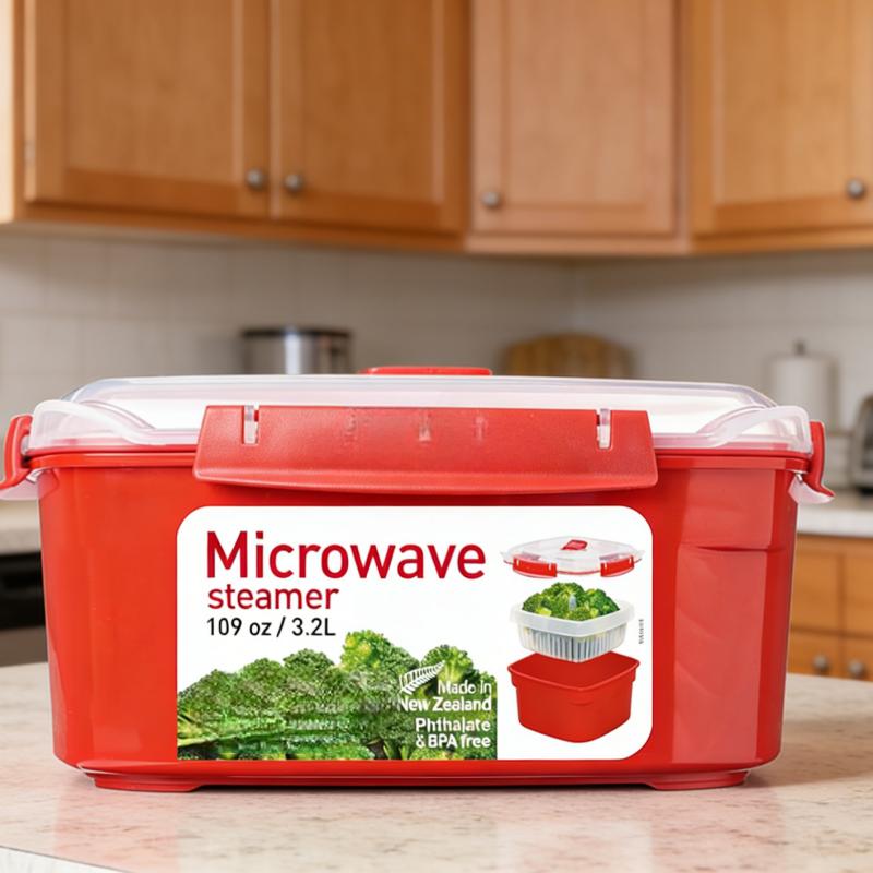 Microwave Rice Cooker & Round Microwave Food Container Set | 2.6L, 915ml | Food Storage Containers with Steam-Release Vents | BPA-Free | 2 Pack Microwave Rice Cooker & Round Microwave Food Container Set | 2.6L, 915ml | Food Storage Containers with Steam-Release Vents | BPA-Free | 2 Pack