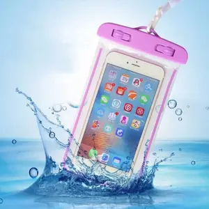 Universal Mobile Phone Transparent Waterproof Bag Three-Layer Sealed Drifting Beach Fishing Underwater 6 inch Swimming Dry Bag Cellphone Smartphone Adjustable Cases Strap Organiser