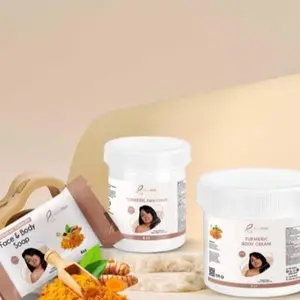 Turmeric Set Kit Repair Body Care - Includes Face & Body Soap and Cream for Skin Care Needs