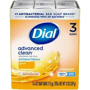 Dial Antibacterial Deodorant Gold Bar Soap Fragrance Clean Gentle Body Care Cleanser crumbl deodorant