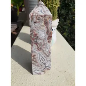 Medium Chunky Mexican Crazy Lace Agate Tower