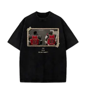 Chicago The Last Dance Vintage MJ & Pip T-Shirt Crewneck Cotton