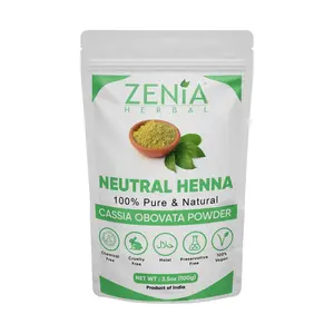 Zenia Pure Neutral Henna Powder (Cassia Obovata) Colorless Henna