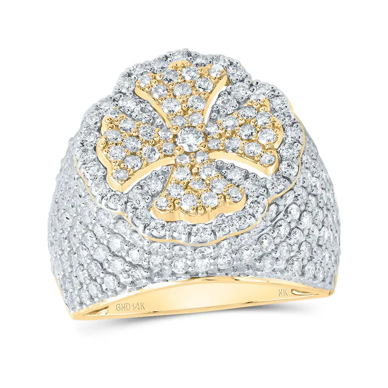 3 Ctw-Nat Dia Nk Fashion Cross Ring (8.61 grams)