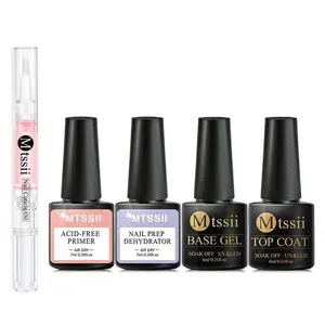 Nail Gel Set, 5 Counts/set Nail Gel Soak Off Gel Polish Manicure Nail Art Varnishes, Long Lasting Nail Gel, Soak Off Nail Art Gel, Manicure Nail Art Gel, DIY Nail Art Kit, Base Gel