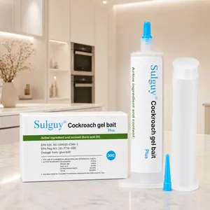 Sulguy Cockroach Gel Bait , Indoor-Outdoor Pest Control, Effective Roach Killer for American, German and Major Cockroach Species, Bug Killer Cockroaches, Insect Control Cockroaches