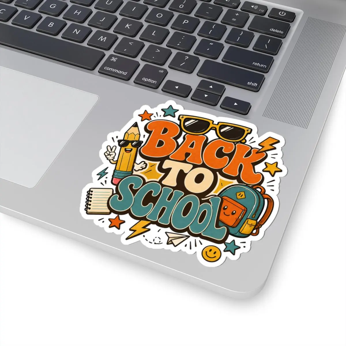 Back to School sticker | kiss-cut school supplies laptop decal N-T