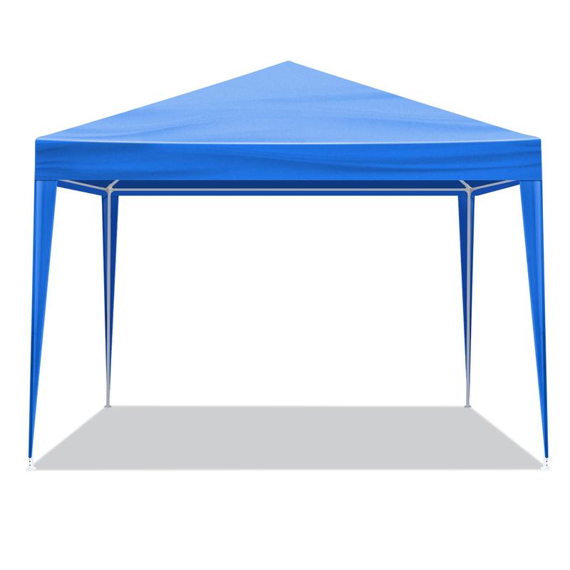 10'x10' Gazebo Waterproof Outdoor Canopy Patio Tent Party Tent for Wedding BBQ Cater Blue Easy Assembly Spacious Versatile High Quality