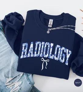 Radiology T-SHIRT /  Sweatshirt, Radiologist Tee, Present for Ultrasound, Floral Toile Rad Tech Sweater Radiologic Technologist Shirt Radiologist tshirt Crewneck Hoodie