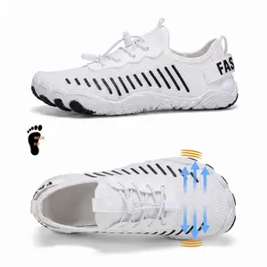 Women’s Wide Toe Box Breathable Quick-Dry Water Shoes, Non-Slip Barefoot Aqua Sneakers, Lightweight Comfort Footwear for Hiking, Camping, Beach, Pool, River Trekking & Running, Ideal for Wide Feet & All Water Activities