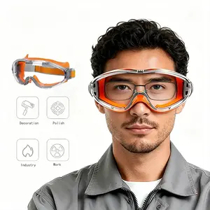 Safety Goggles for Men & Women – Anti Fog Anti Scratch Protective Glasses, Impact Resistant UV Protection Eye Shield Fits Over Glasses for Construction, Woodworking, Welding, Lab & Grinding Work