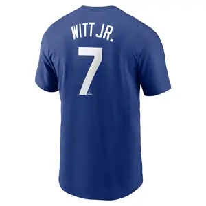 Unisex Baseball Witt Jr. Team Royals Fuse Name & Number T-Shirt - Navy