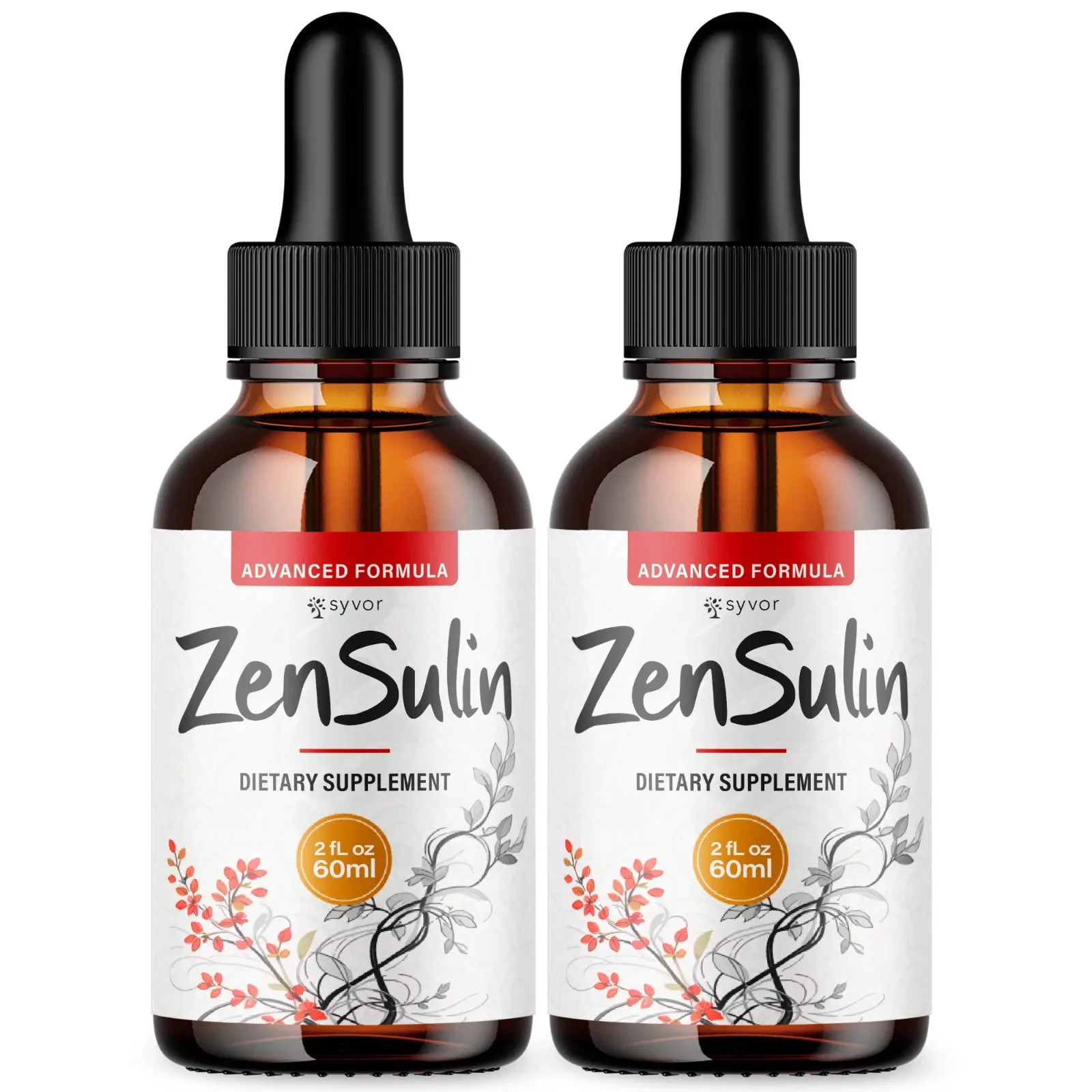 (2 Pack) ZenSulin Blood Support Drops Advanced Zen Sulin 60 Servings