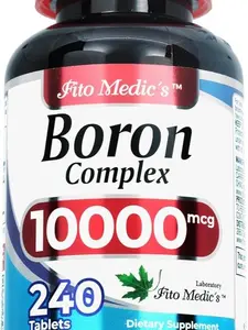 FITO MEDIC'S Lab | Boron |10 mg | 240 Servings | Boron Supplement for Men | Boron Supplement for Women | Boron Supplement | Ultra high Absorption, s.