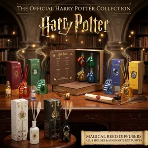 MINISO Slytherin Reed Diffuser Rich Cacao & Musk Fragrance Hogwarts Slytherin Pride 100ml 3.38oz Aroma Scented No-fire Design Ideal Gift for Harry Potter Fans